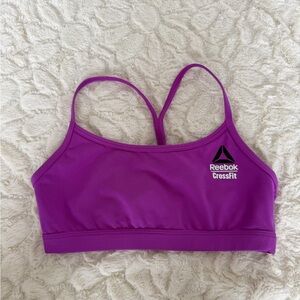Reebok Purple Racerback Sports Bra